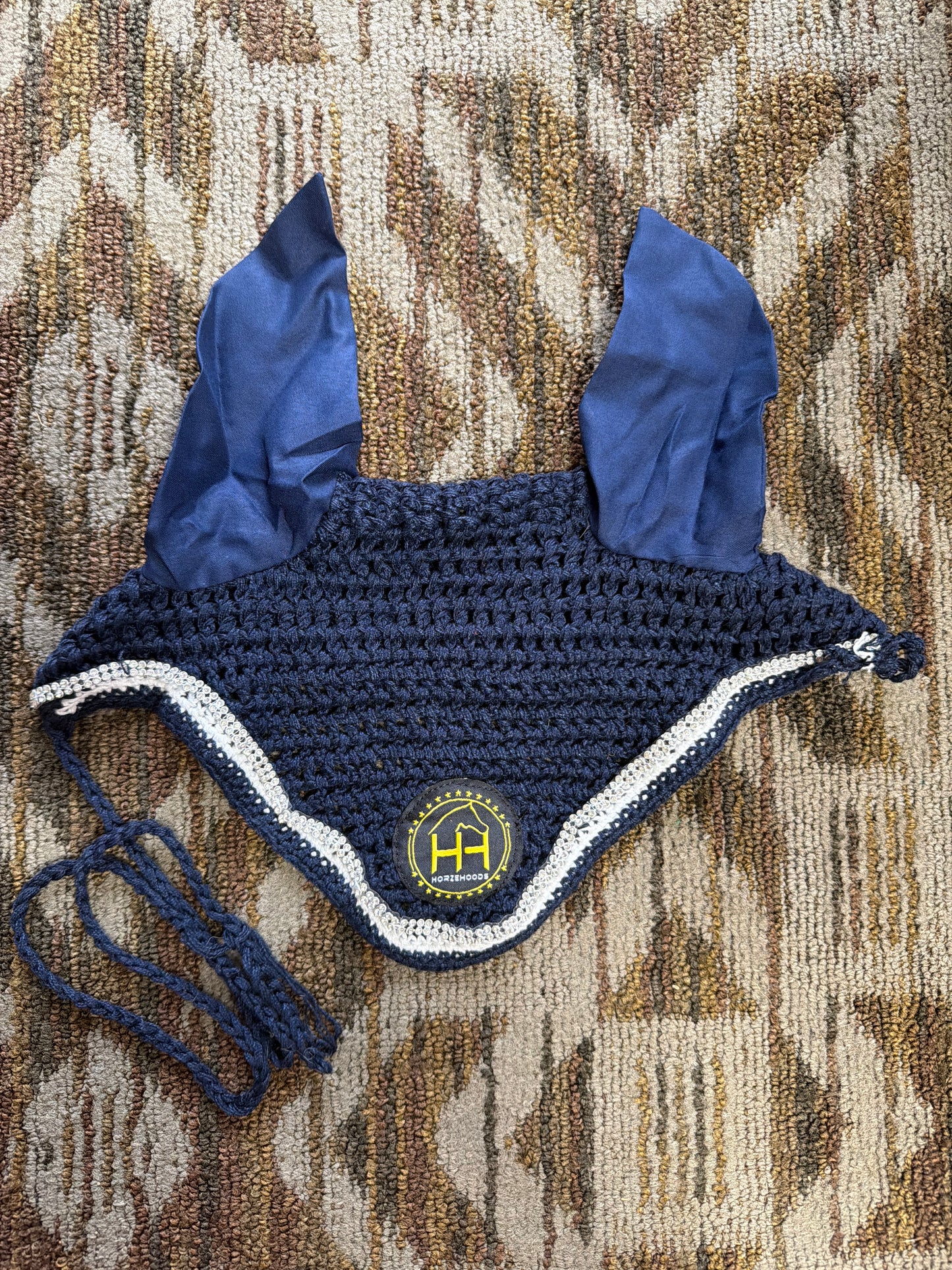 Navy Bling Bonnet