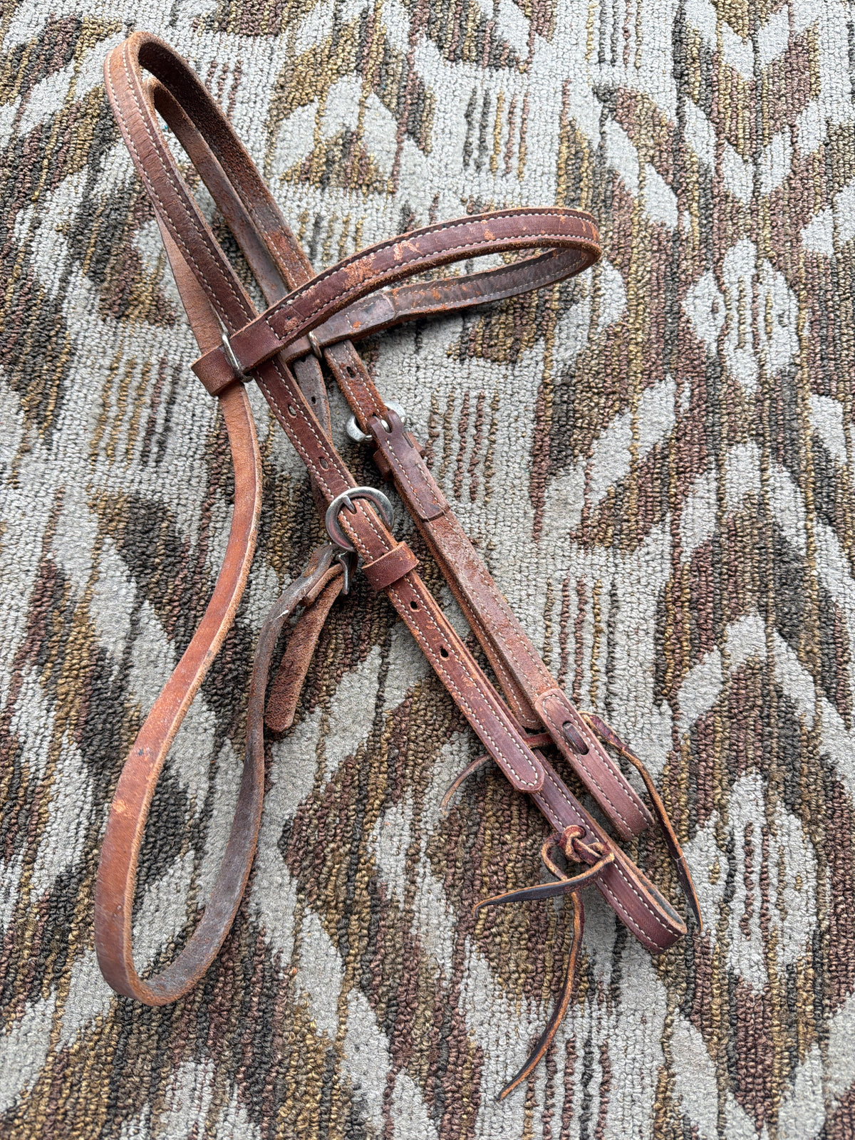 Stitched Leather Headstall