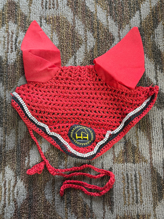 Horzehoods Red Bling Bonnet