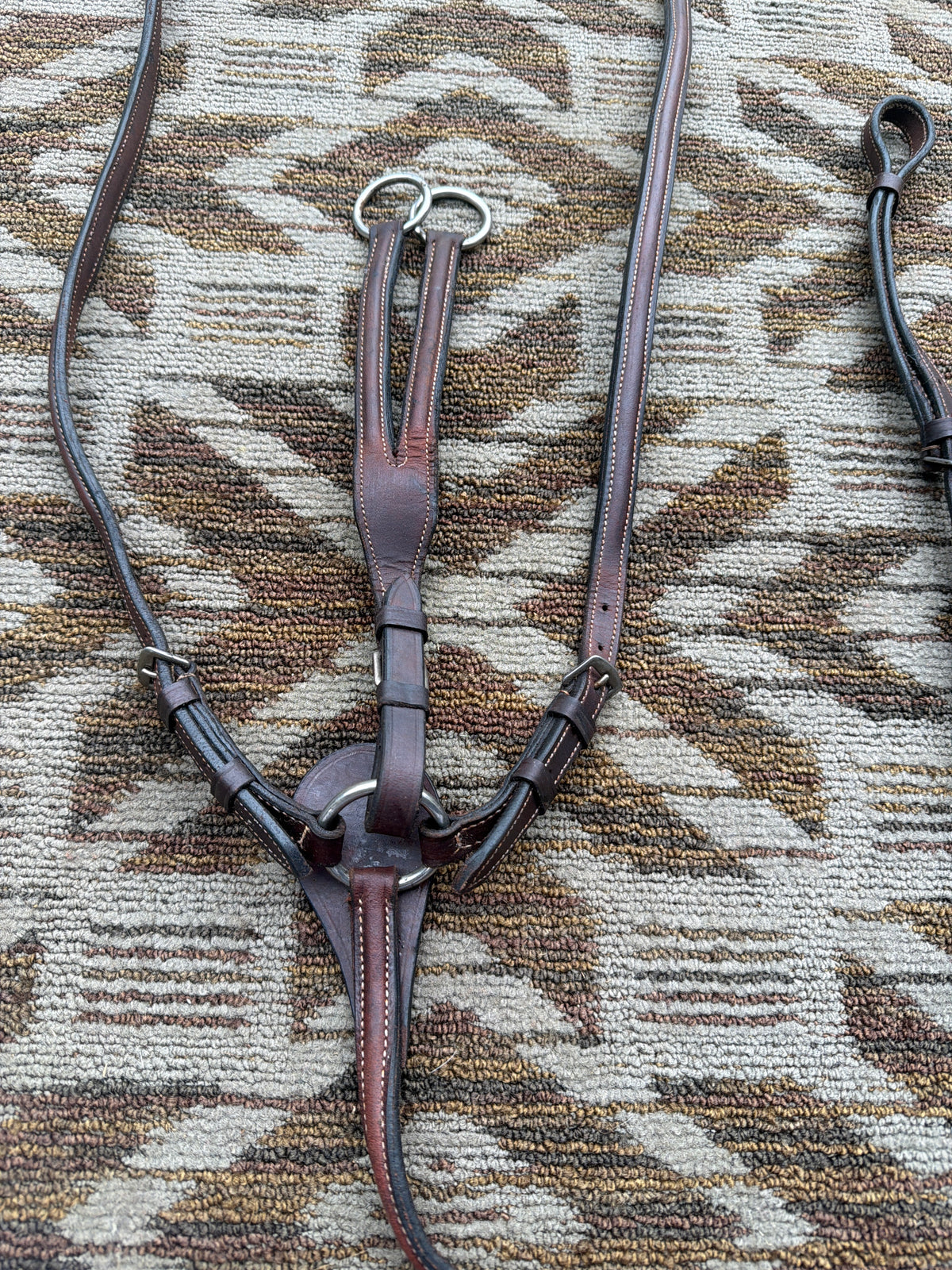 Soft Raised Fancy Stitched Breastcollar w/ Running Attachment