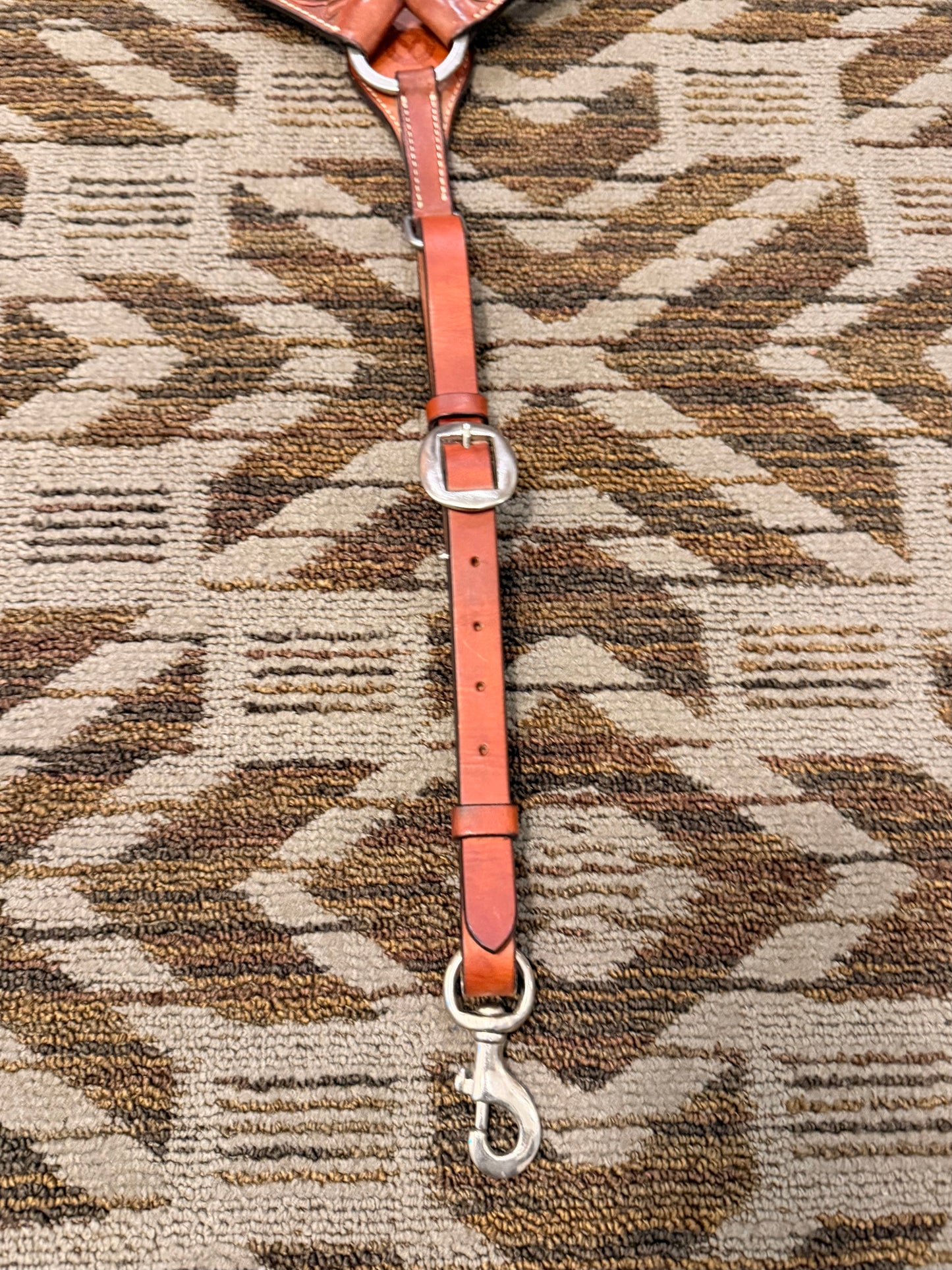 Circle Y Floral Tooled Breastcollar