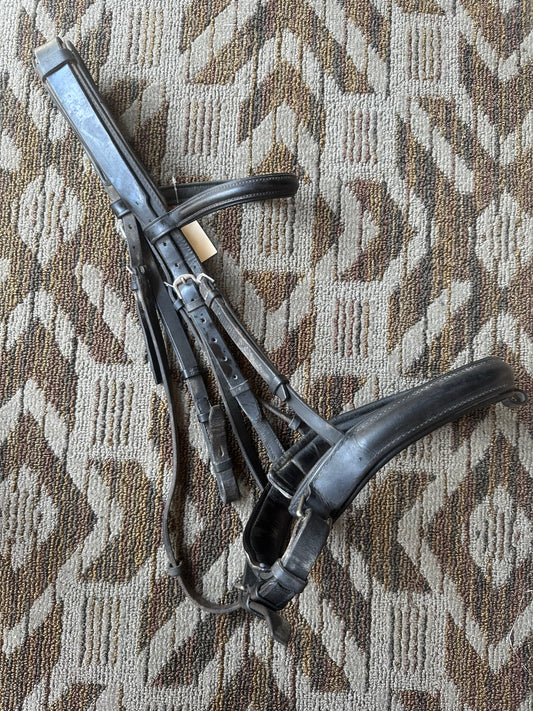 Frank Baines Black Padded Dressage Bridle