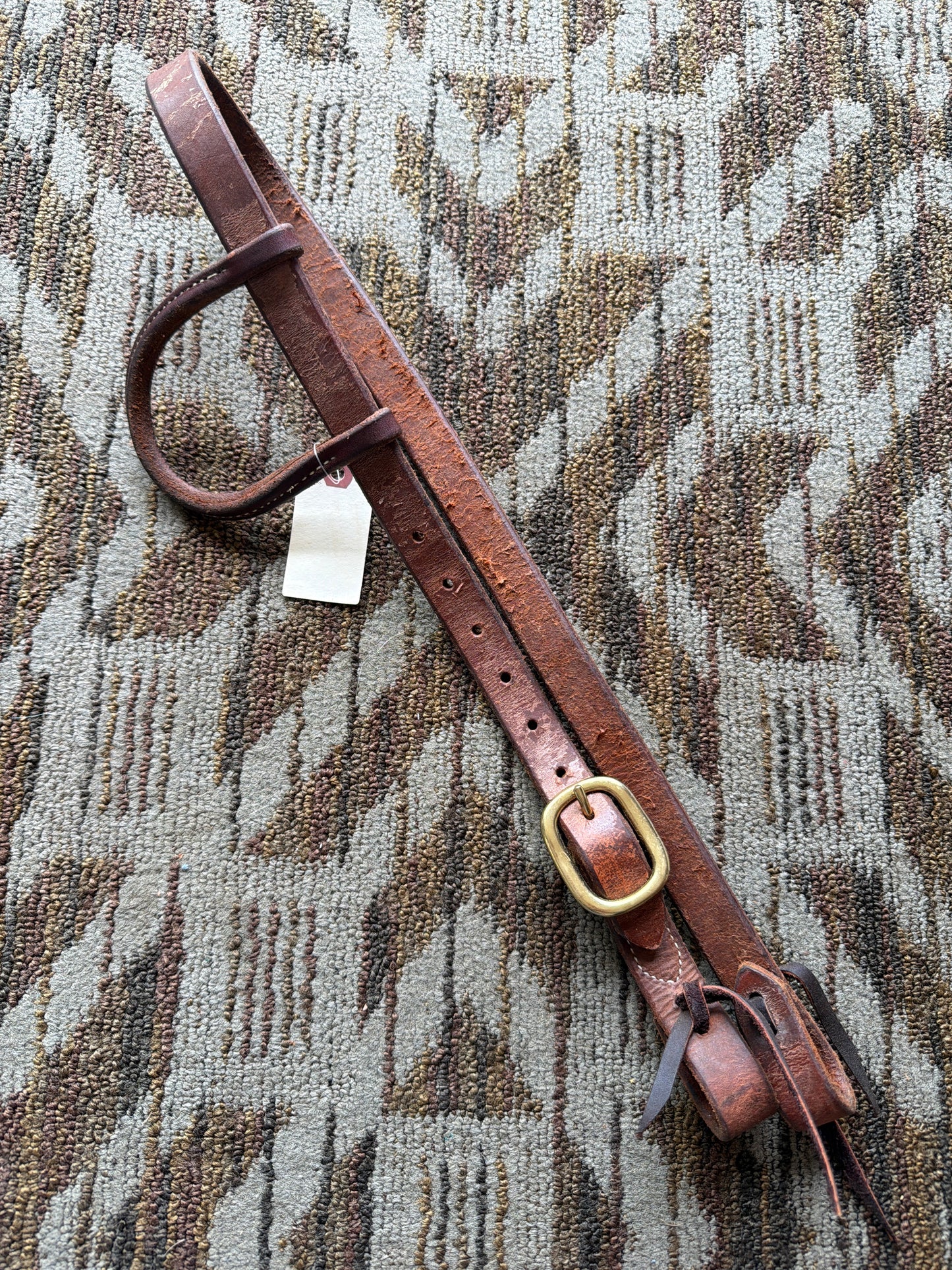Soft Heavy Duty Headstall w/ Brass Hardware