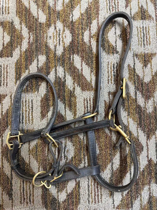 Oversized Leather Halter