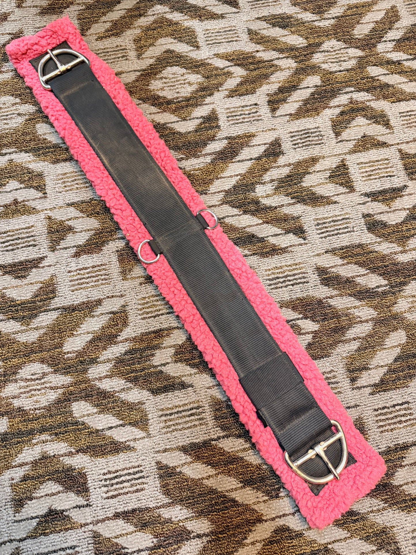 Pink Fleece Cinch - 34”