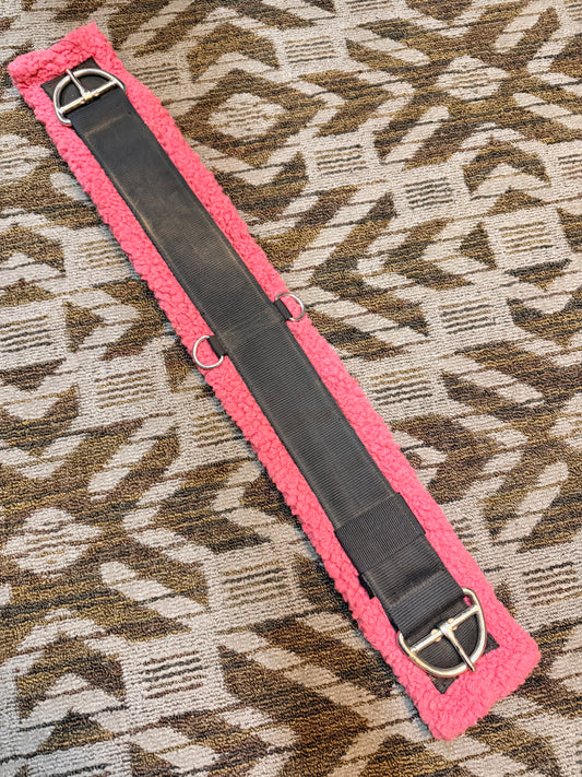 Pink Fleece Cinch - 34”
