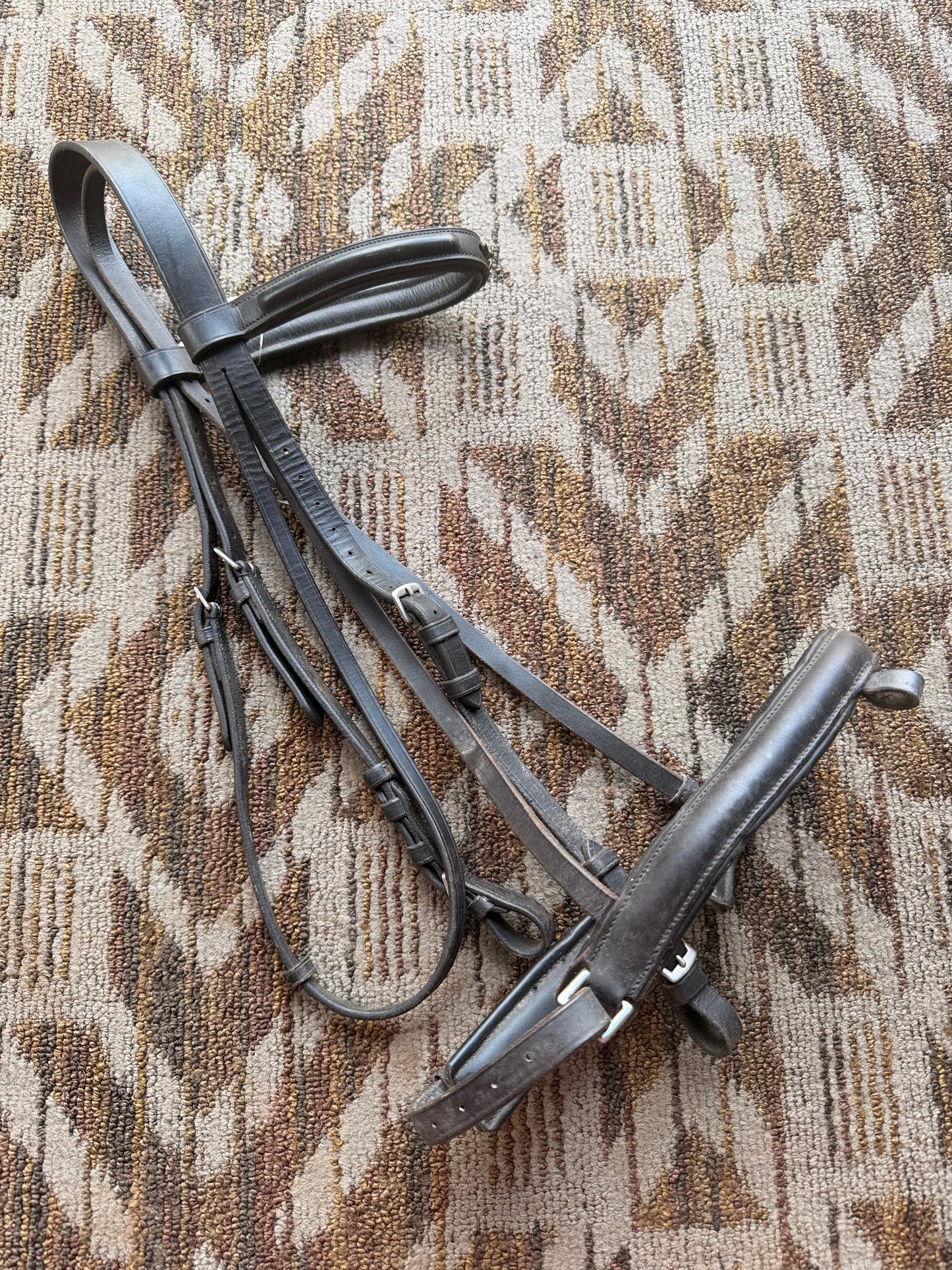 Black Blingy Dressage Bridle