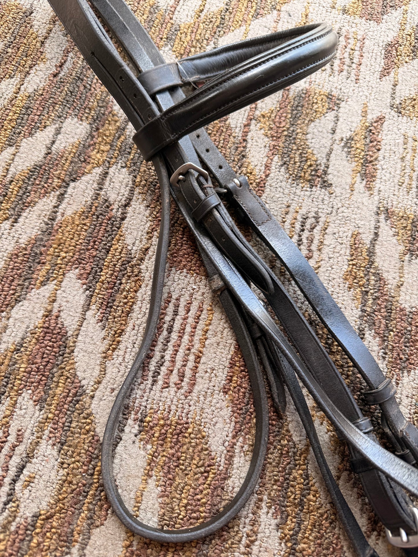 Camelot Black Bridle w/ Dropped Noseband