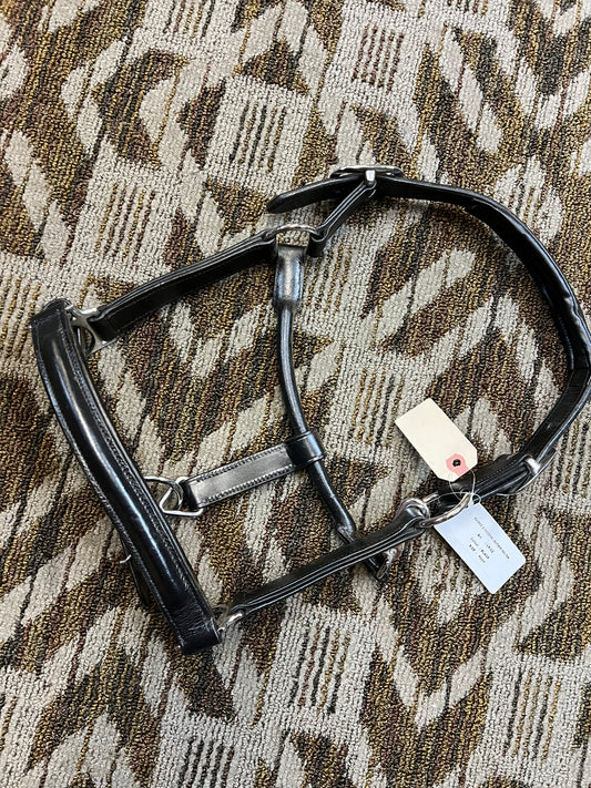 NEW Black Padded Pony Halter w/ Clip