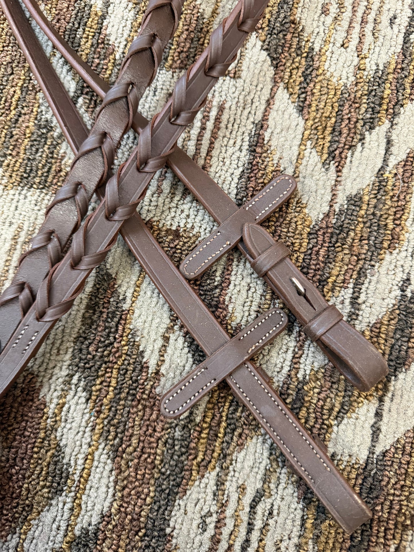 Soft Leather Laced Reins