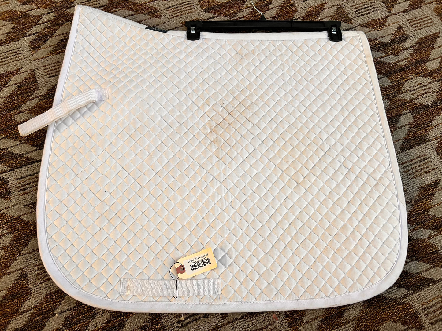 Dover White Quilted Dressage Pad