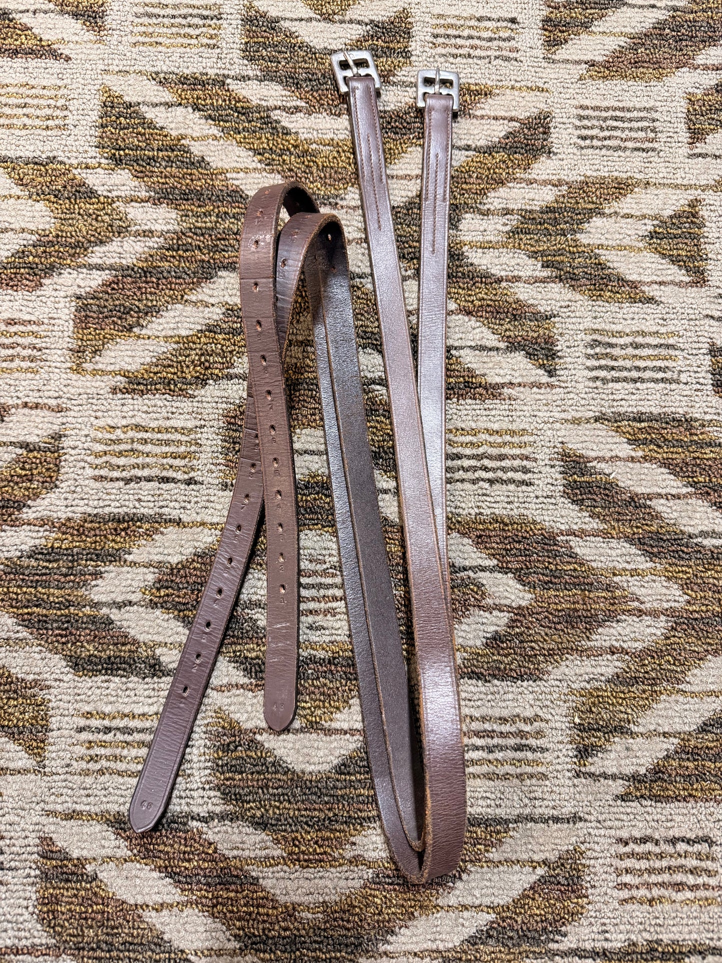 Brown Stirrup Leathers - 48”