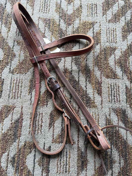 Stitched Leather Headstall