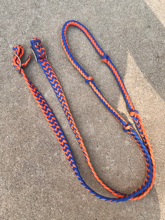 Orange/Blue Loop Reins