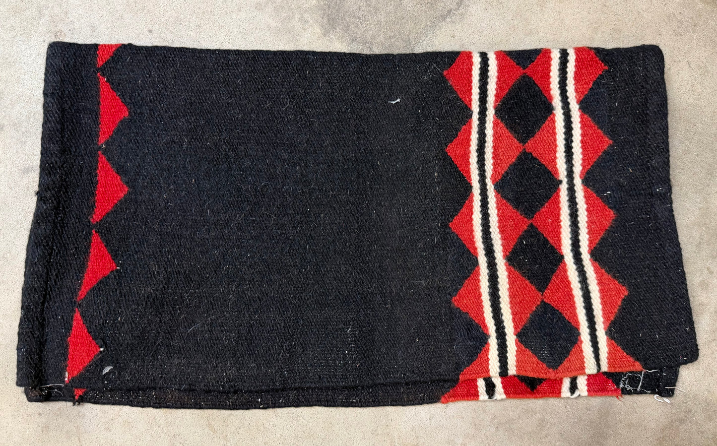 Red and Black Saddle Blanket