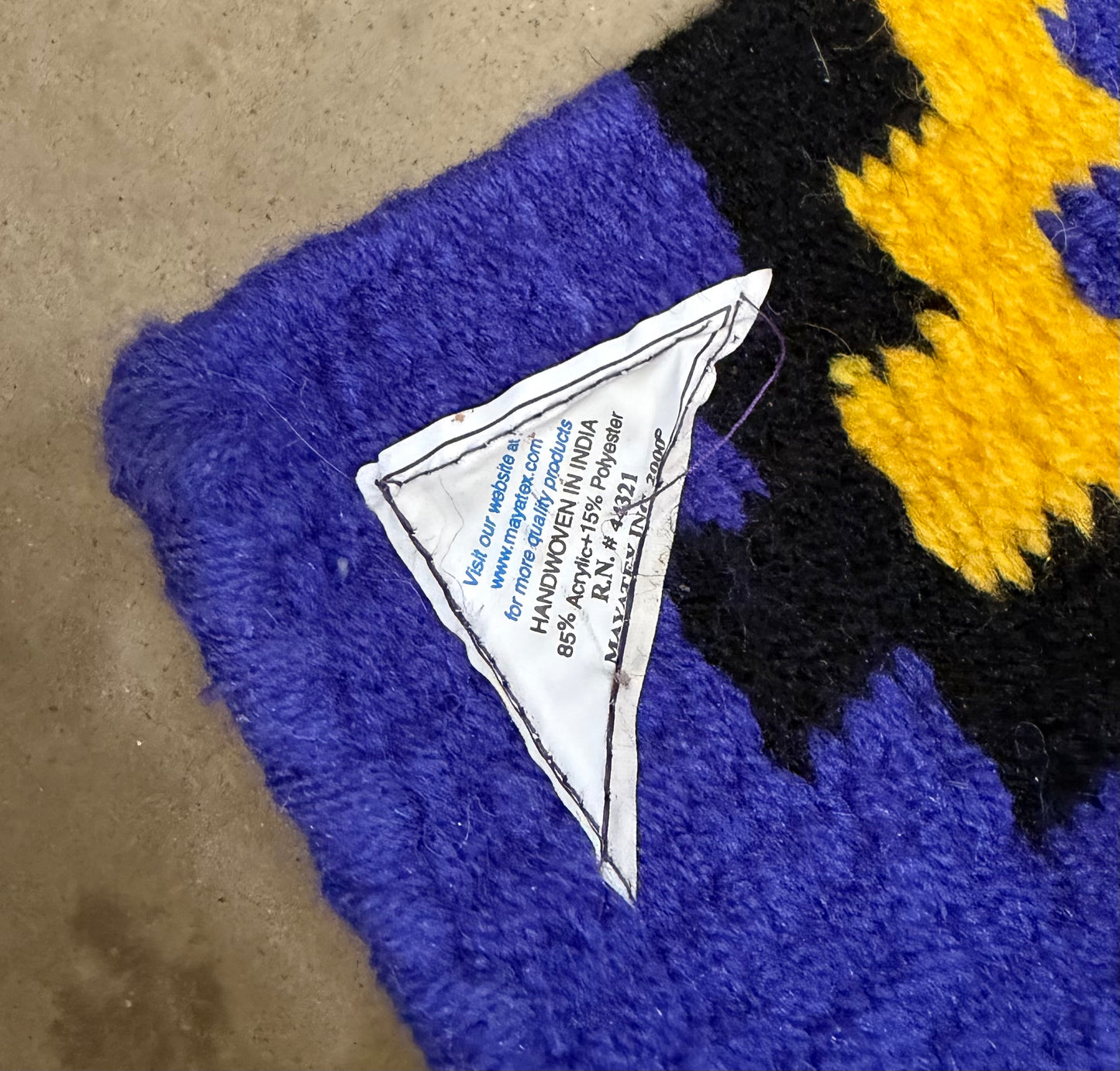 Mayatex Purple Patterned Saddle Blanket