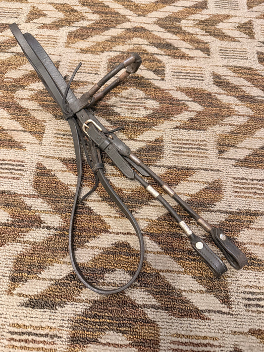 Vintage Rolled Silver Headstall