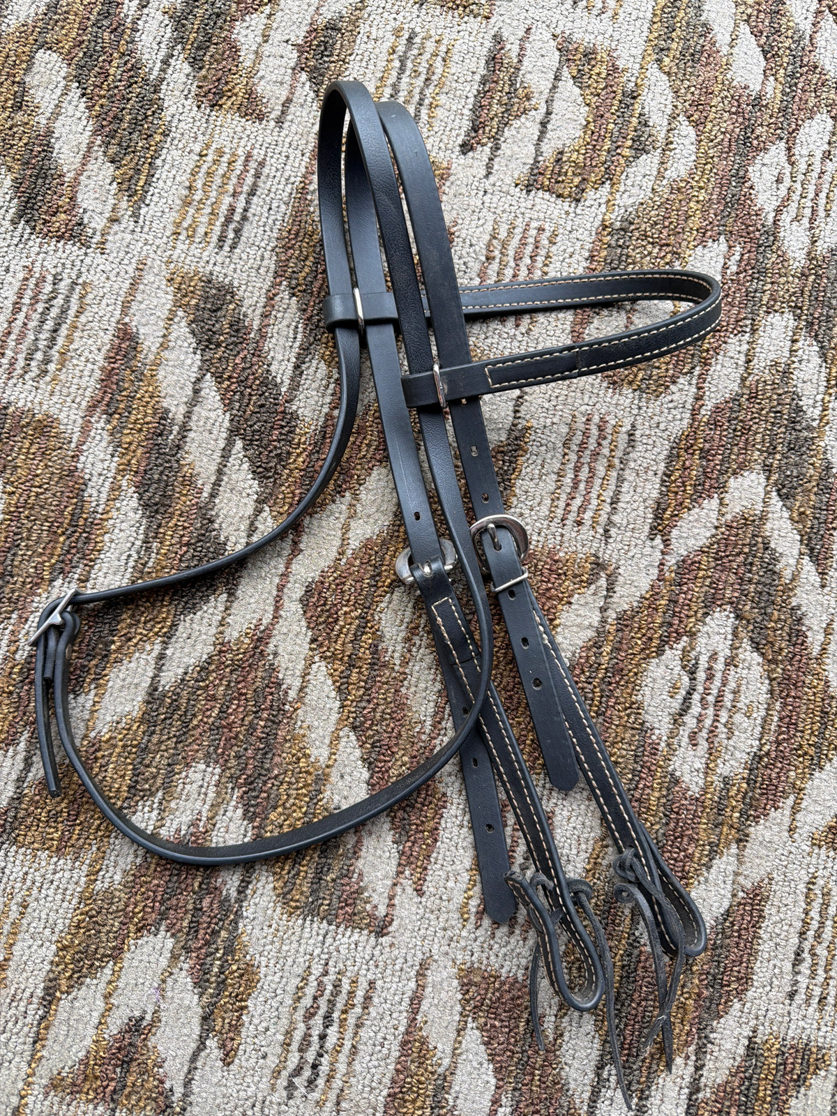 Black Biothane Headstall