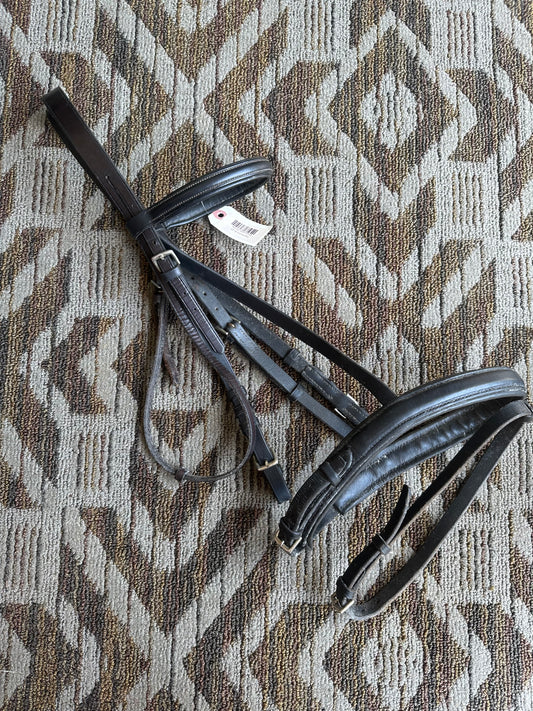 Dark Brown Harmohn Kraft Dressage Bridle