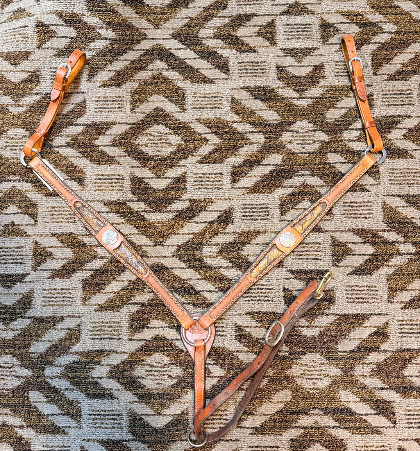 Double J Snakeskin Breastcollar