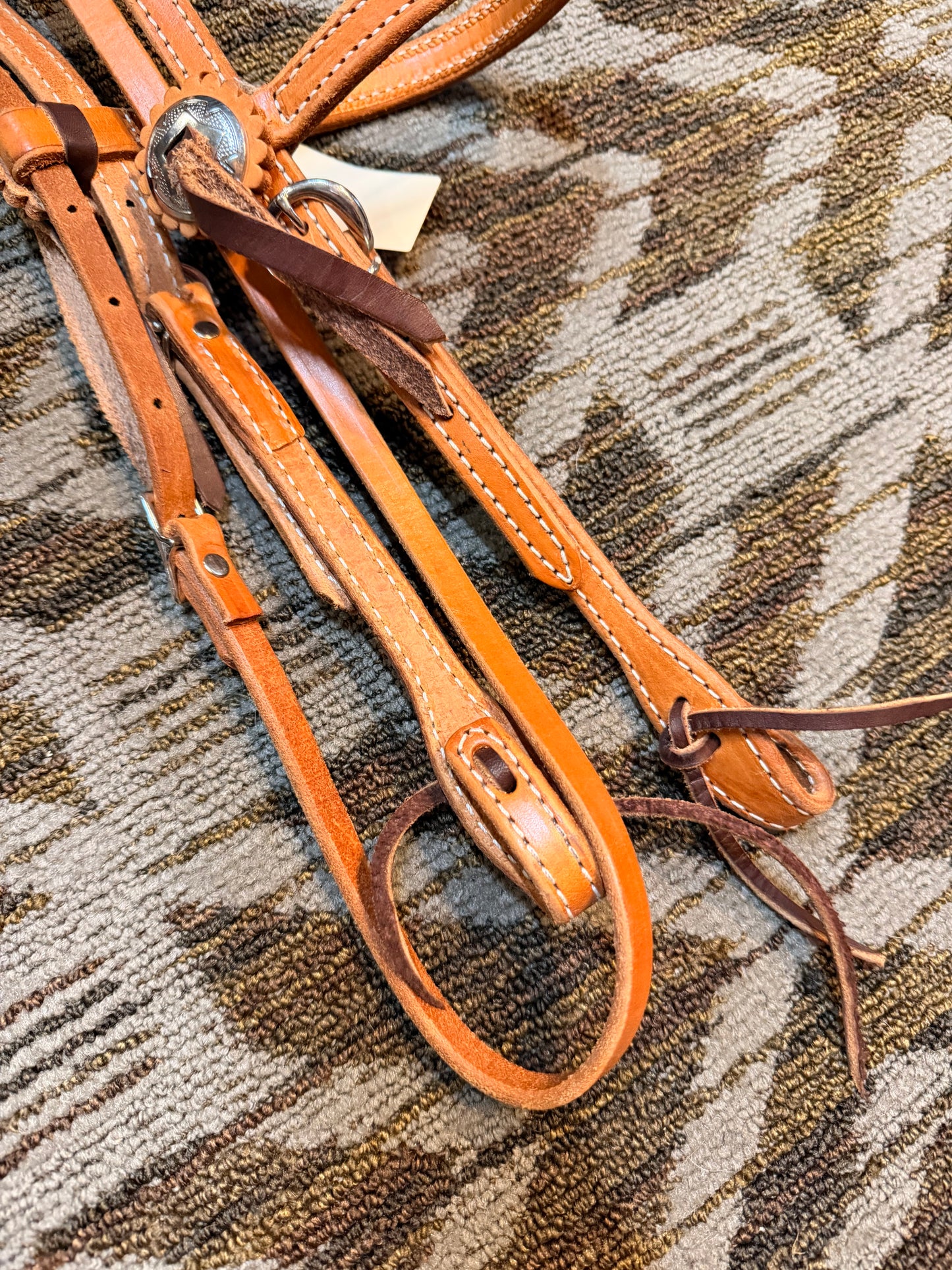 Leather Headstall w/ Conchos