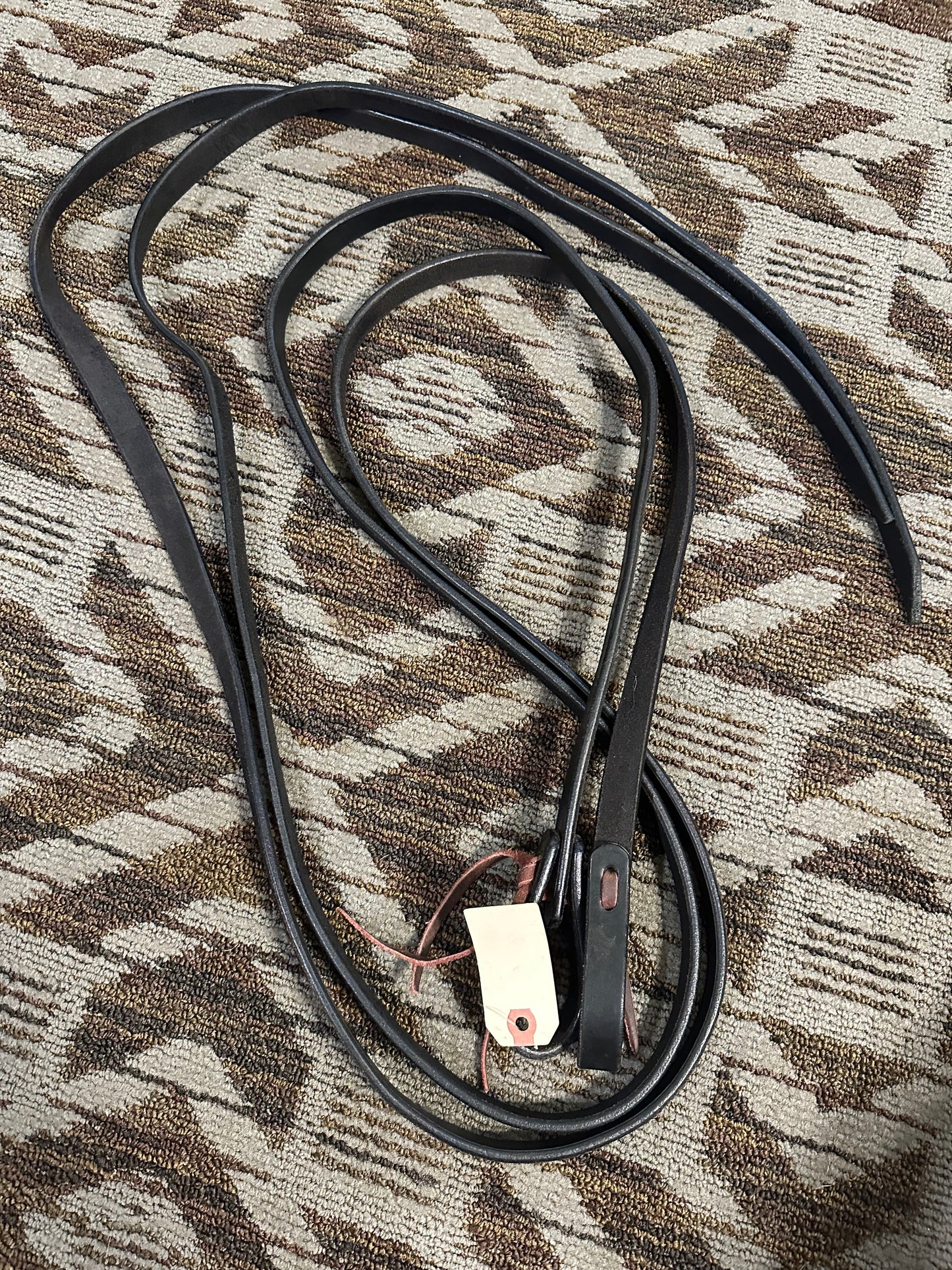 Black Leather Split Reins