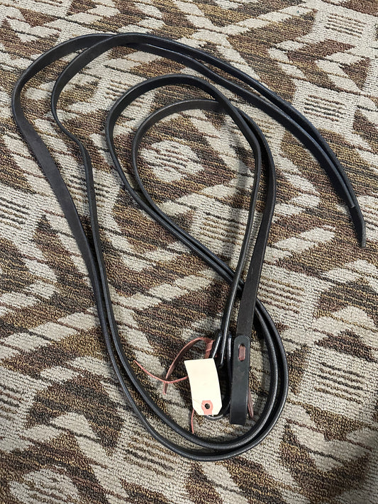 Black Leather Split Reins
