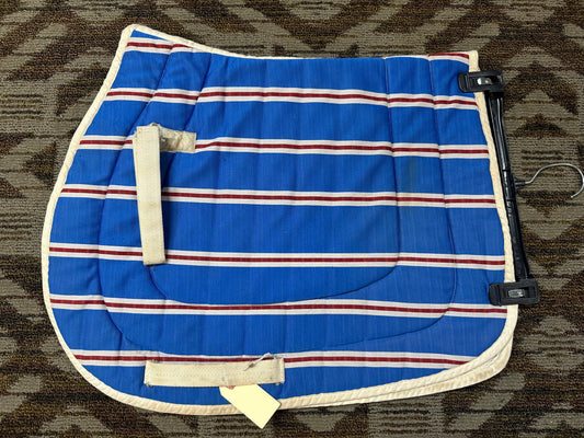 Blue Striped Contoured Jump Pad