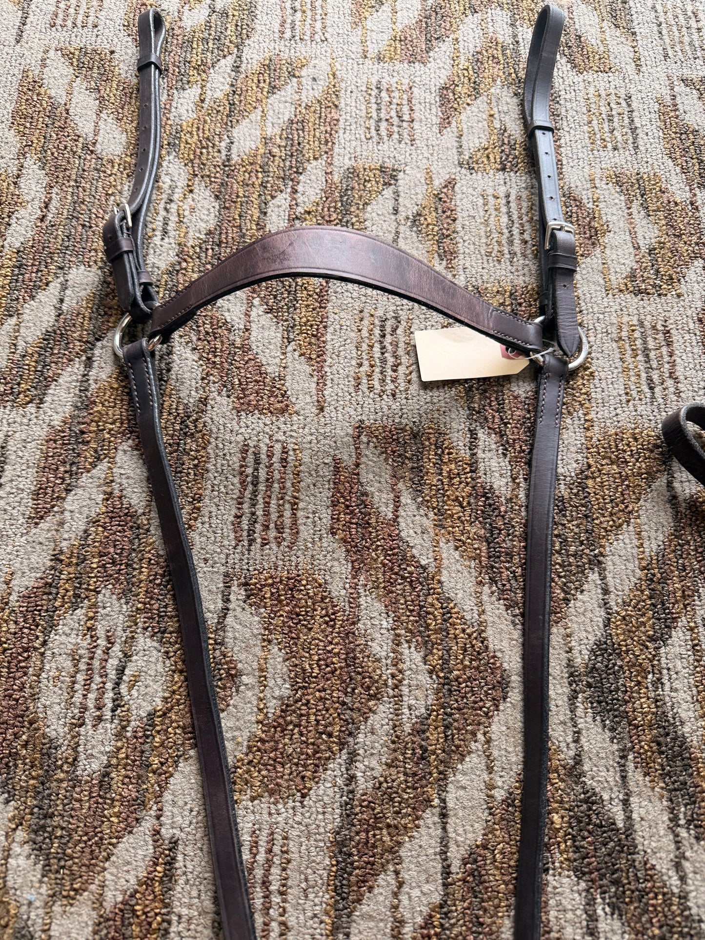 Brown Soft Flat 3 Point Breastcollar