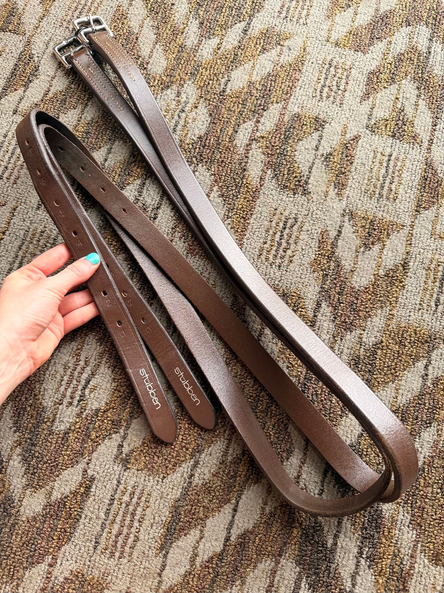 Brown Stubben Stirrup Leathers