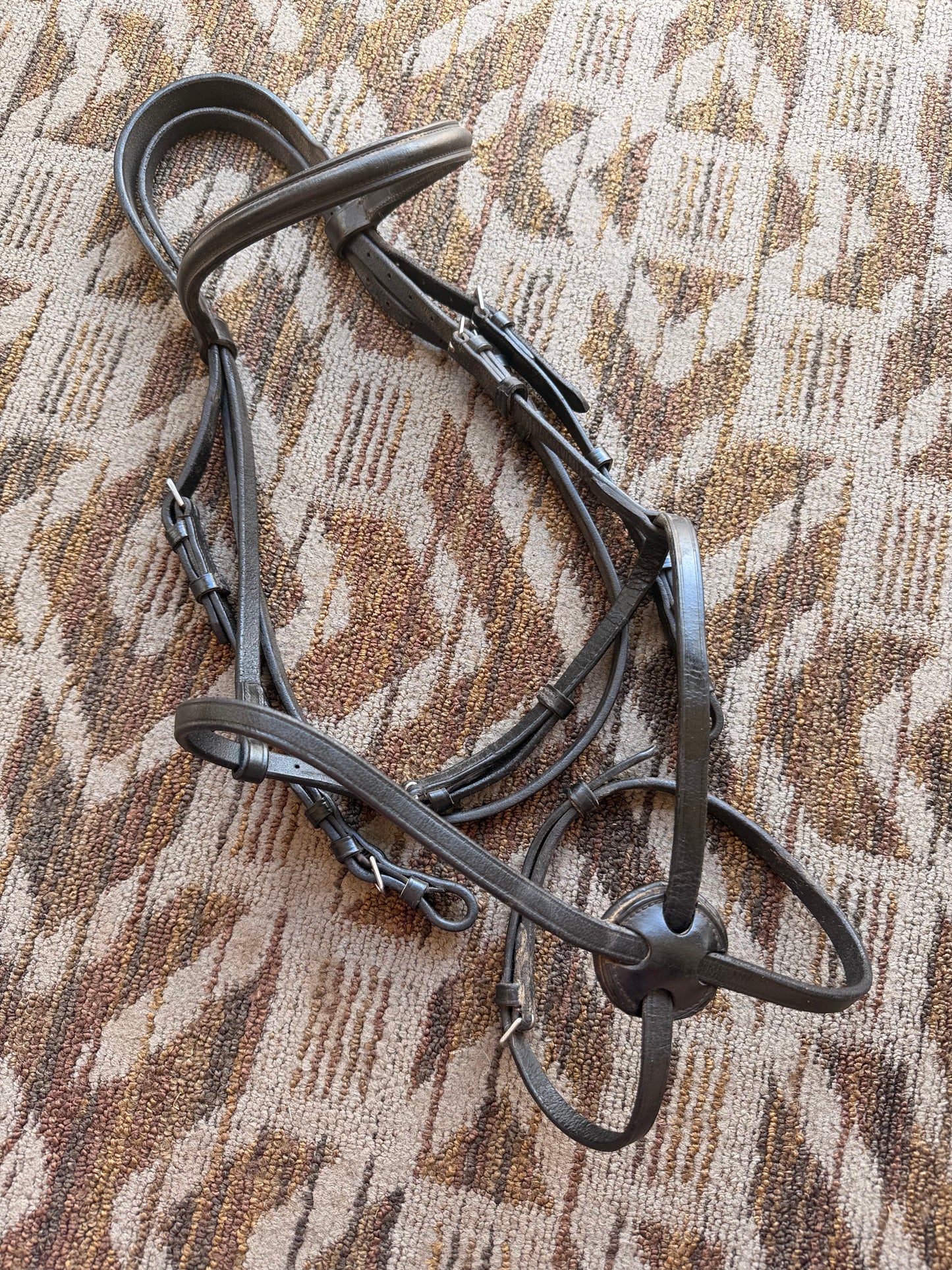 Kavalkade Black Padded Figure 8 Bridle
