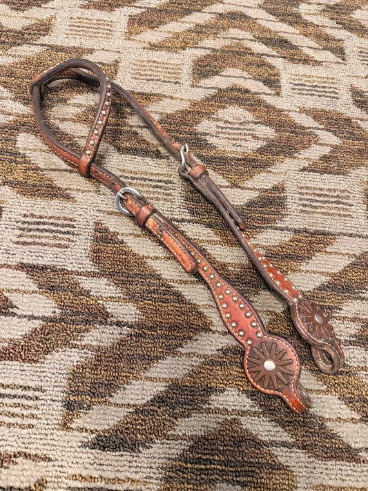 Studded One Ear Headstall w/ Rowels