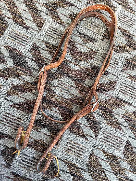 One Ear Headstall w/ Throat Latch
