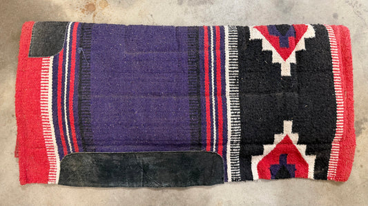 Purple and Red Wool Top Pad