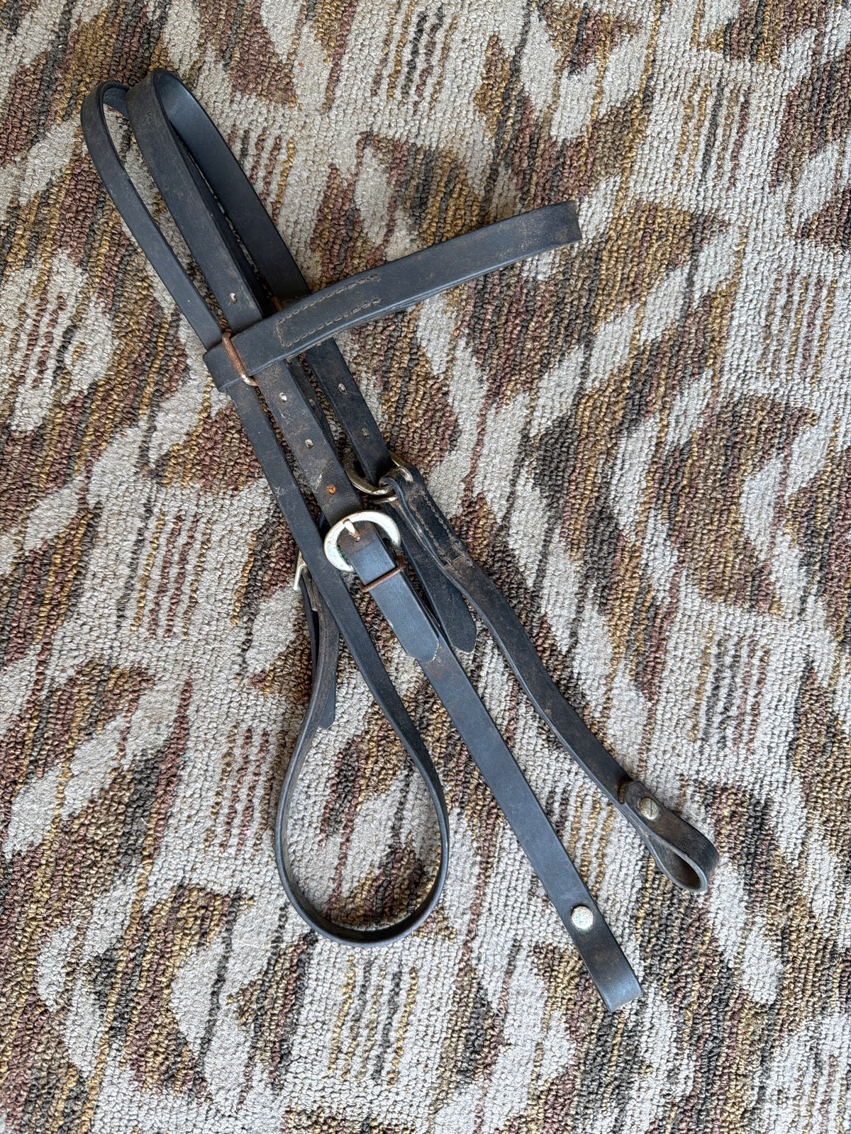 Black Biothane Headstall