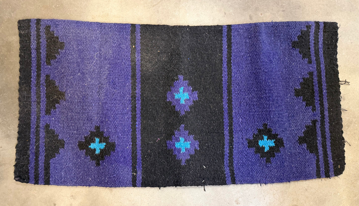Purple and Teal Saddle Blanket