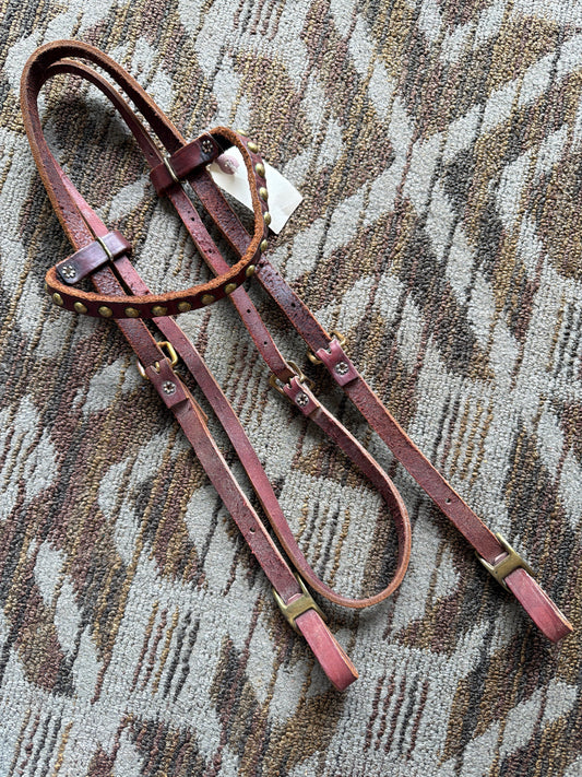 Brass Studded Headstall