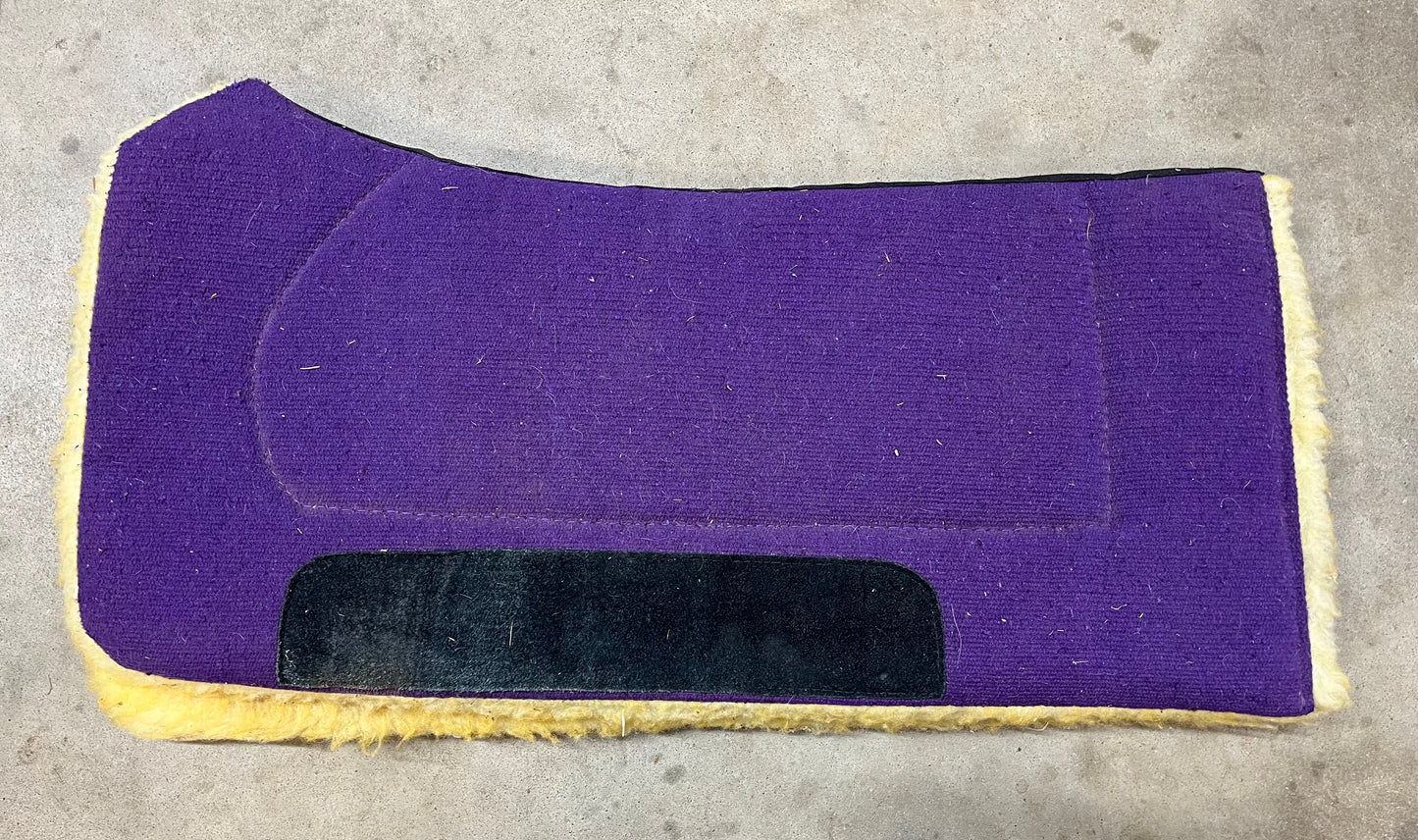 Purple Contoured Fleece Pad