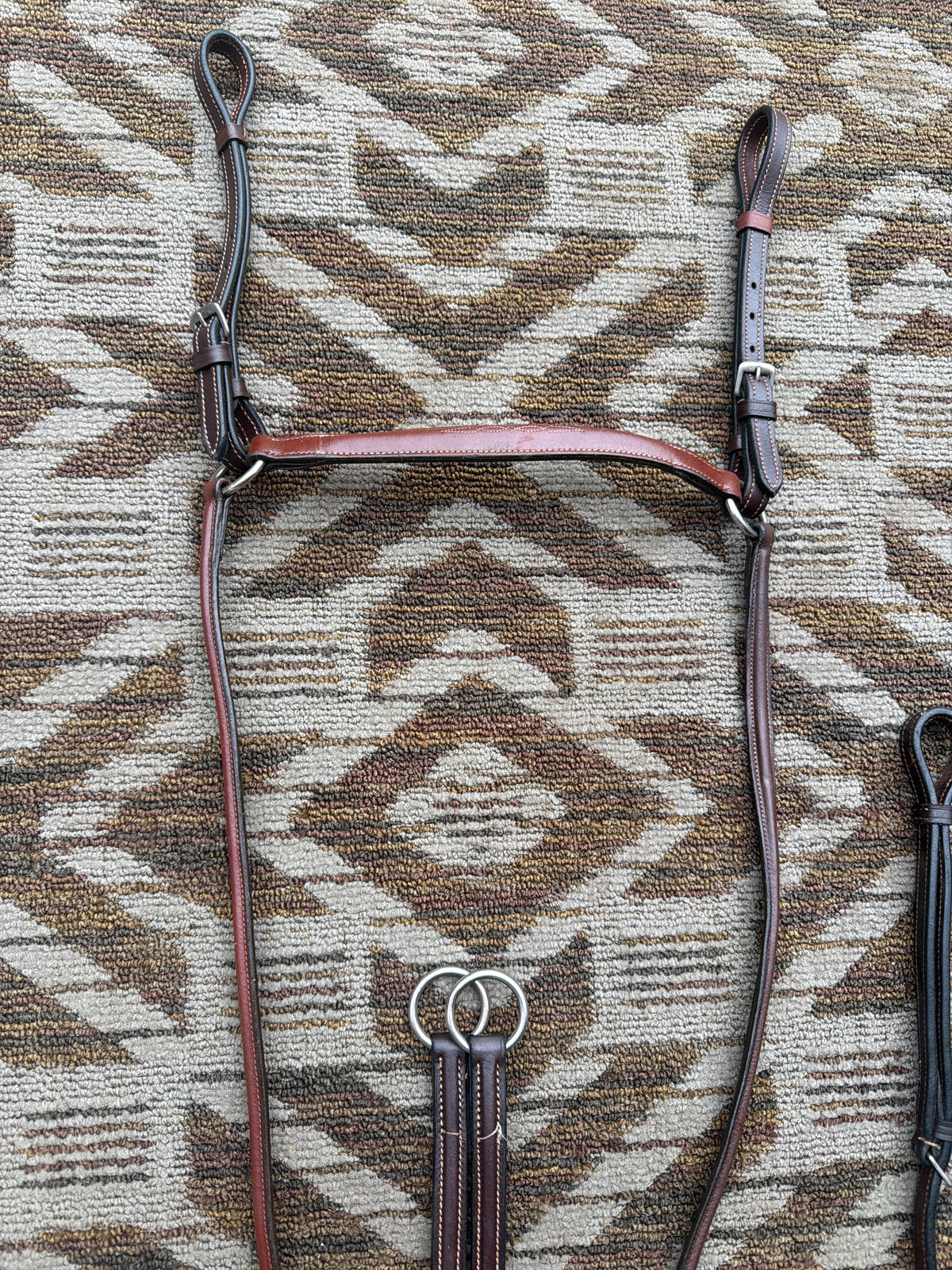 Soft Raised Fancy Stitched Breastcollar w/ Running Attachment