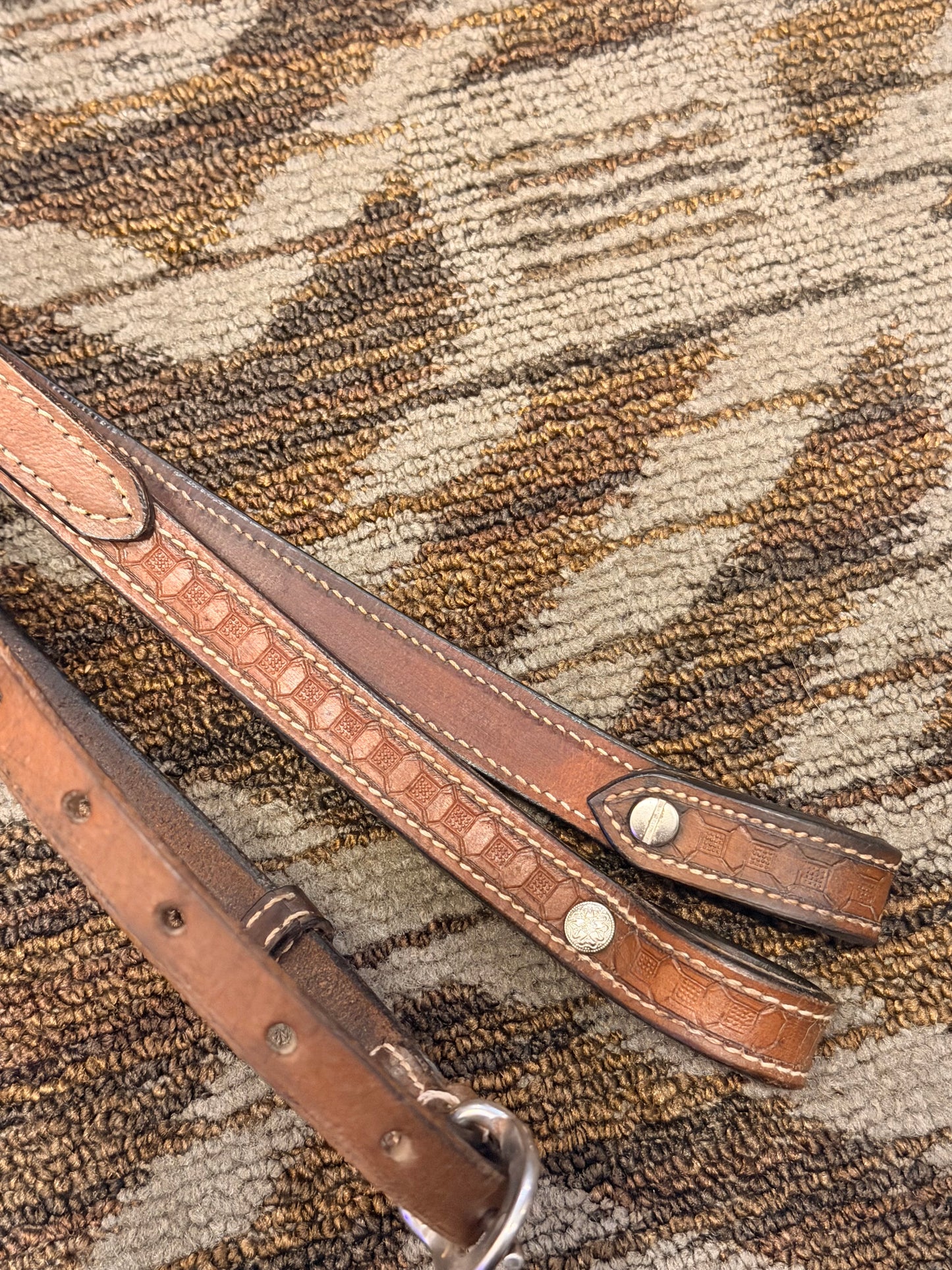 Tooled Leather Headstall