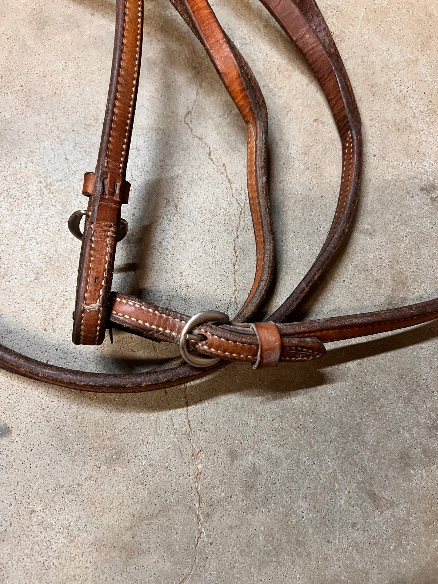 Tory Leather Split Reins w/ Buckles and Poppers