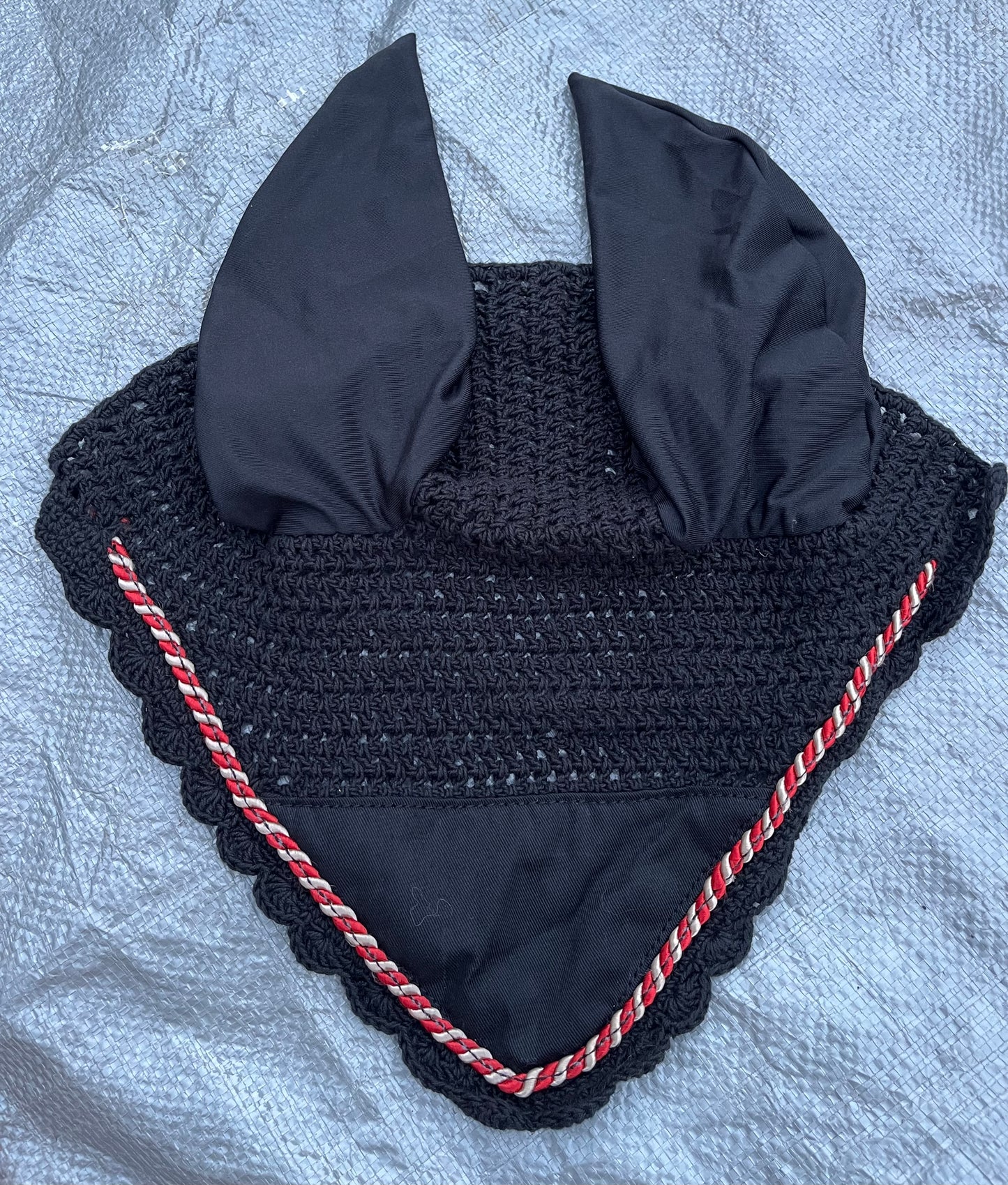 Black Knit Bonnet