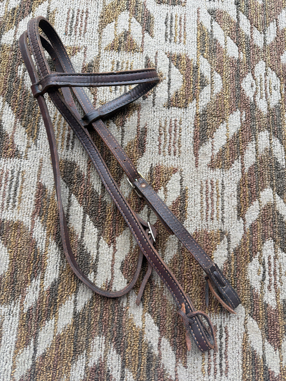 Leather Stitched Headstall