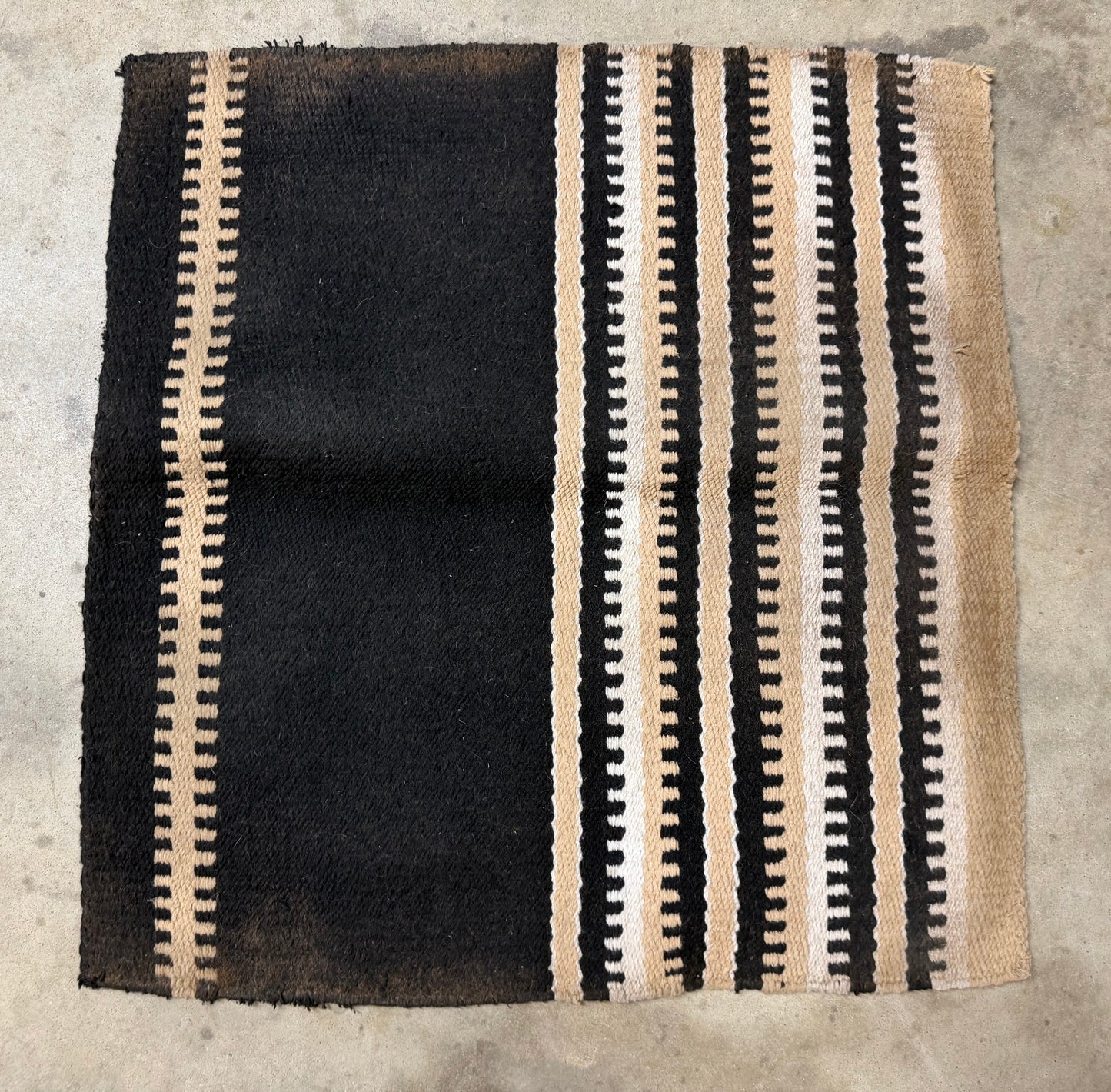 Black and Tan Saddle Blanket