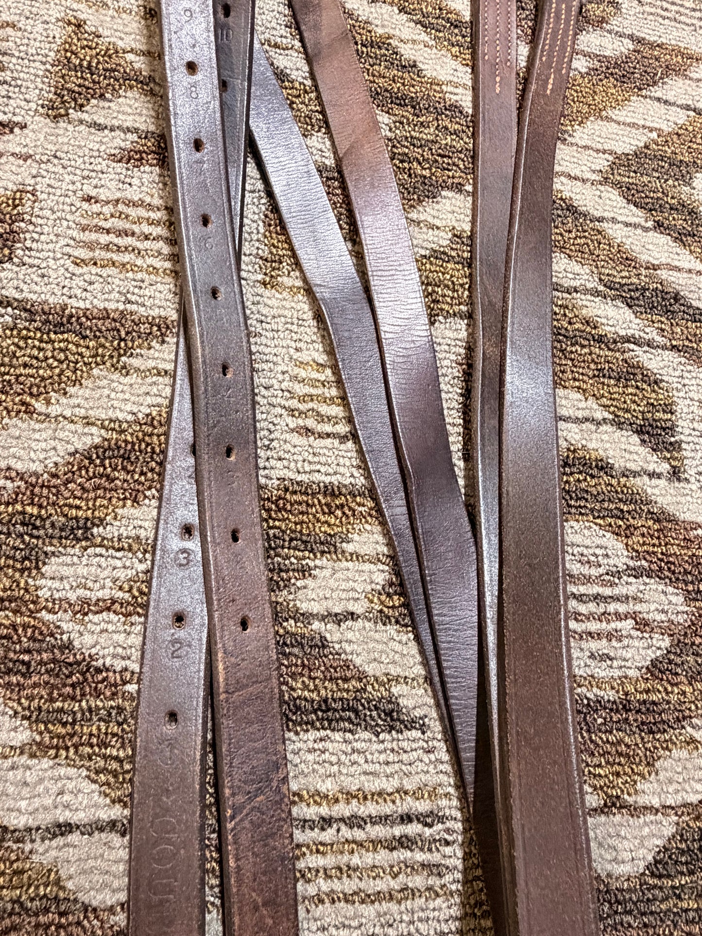 Brown Courbette Stirrup Leathers - 68”