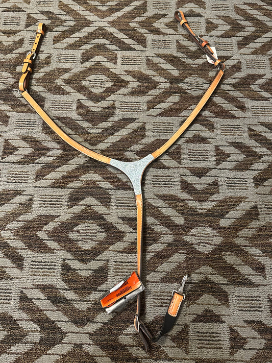 New Circle Y Silver Breastcollar