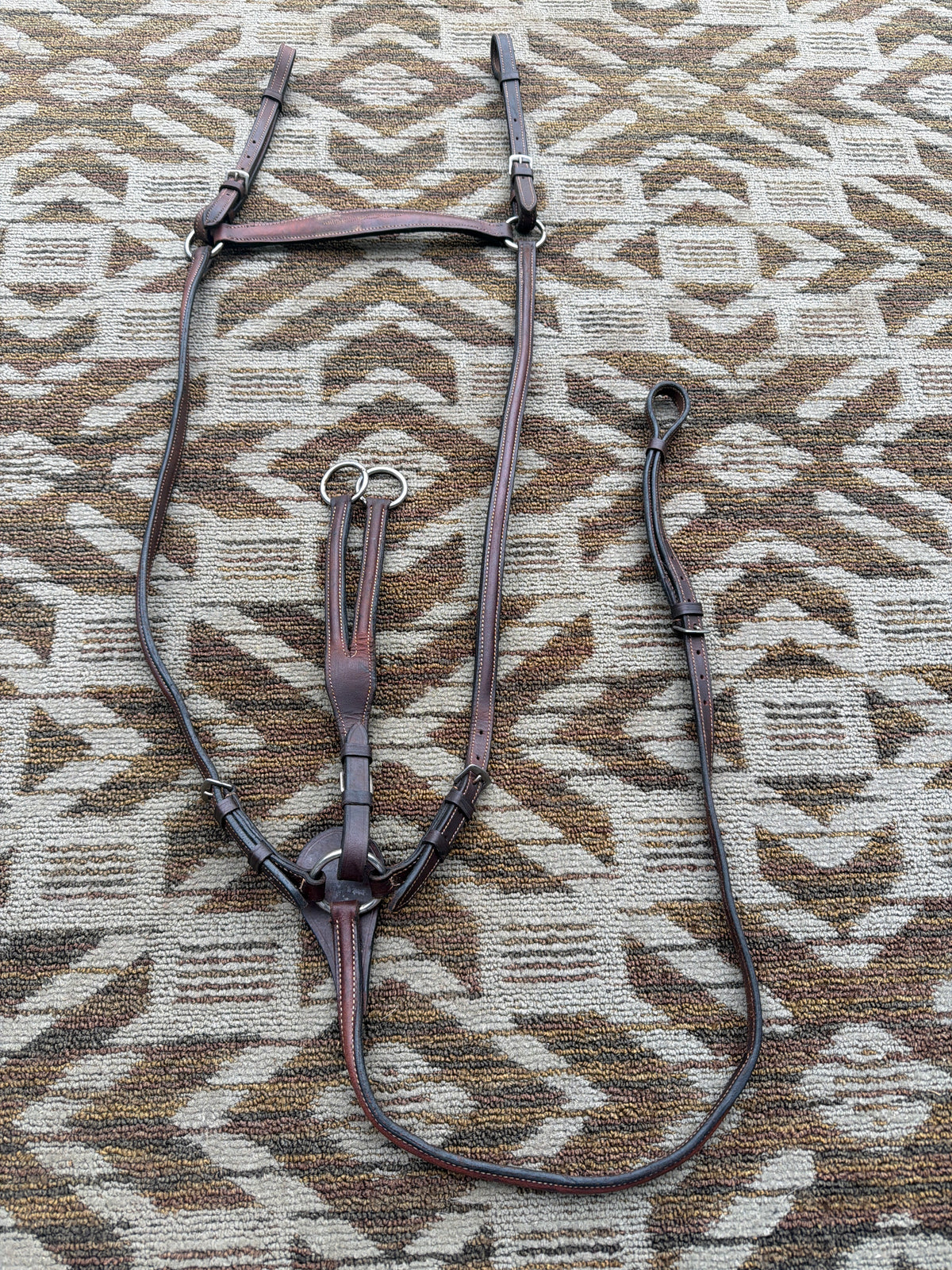 Soft Raised Fancy Stitched Breastcollar w/ Running Attachment