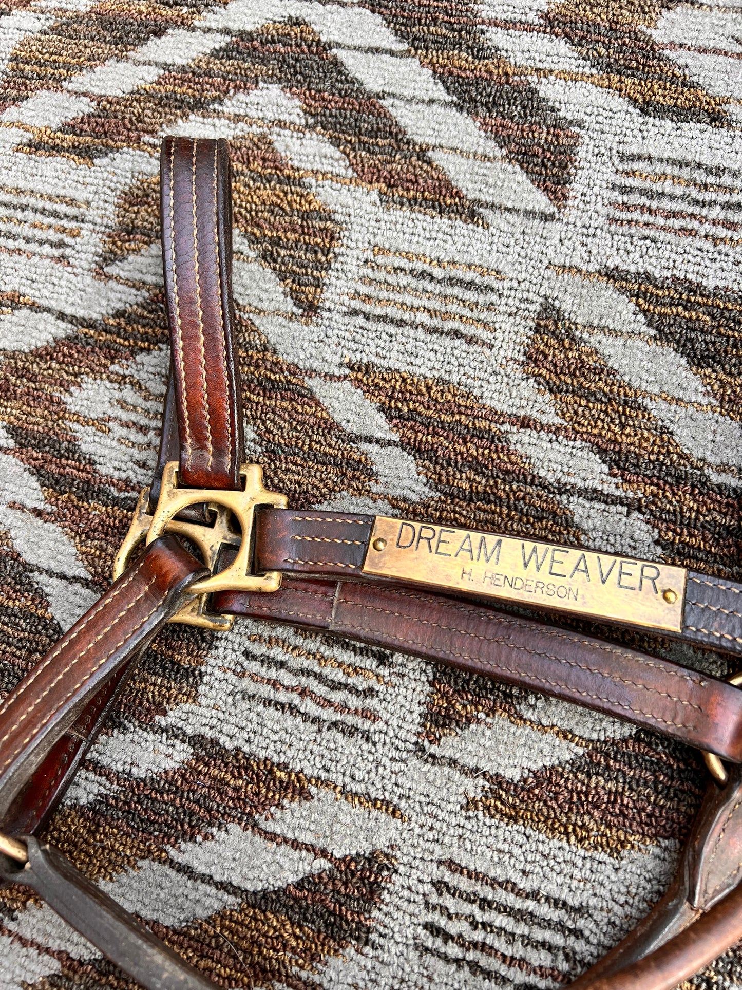 Walsh Nameplate Leather Halter