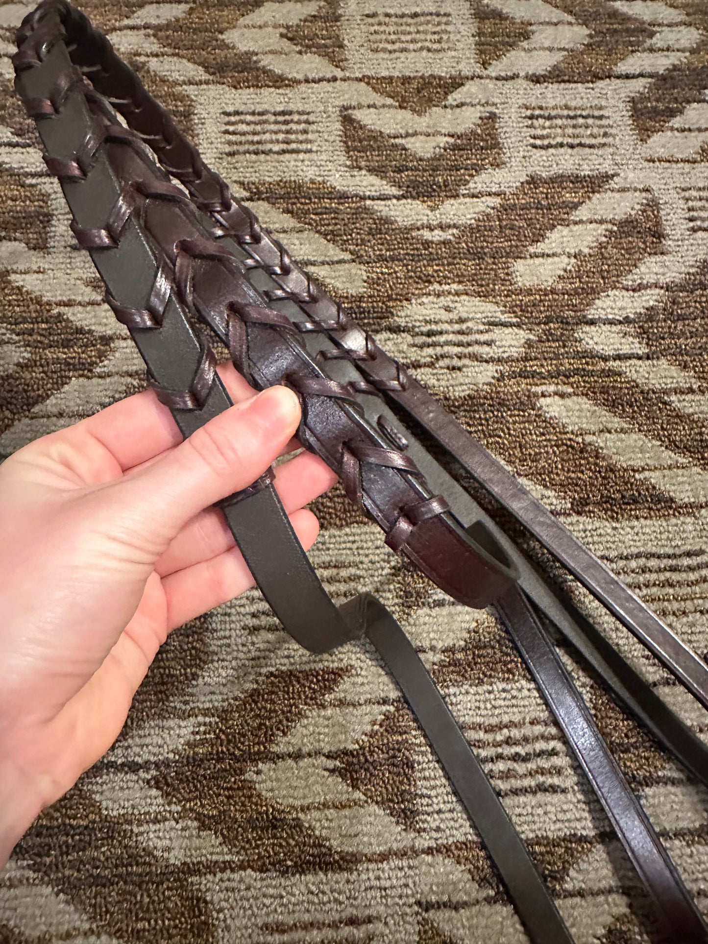 Brown Laced Reins