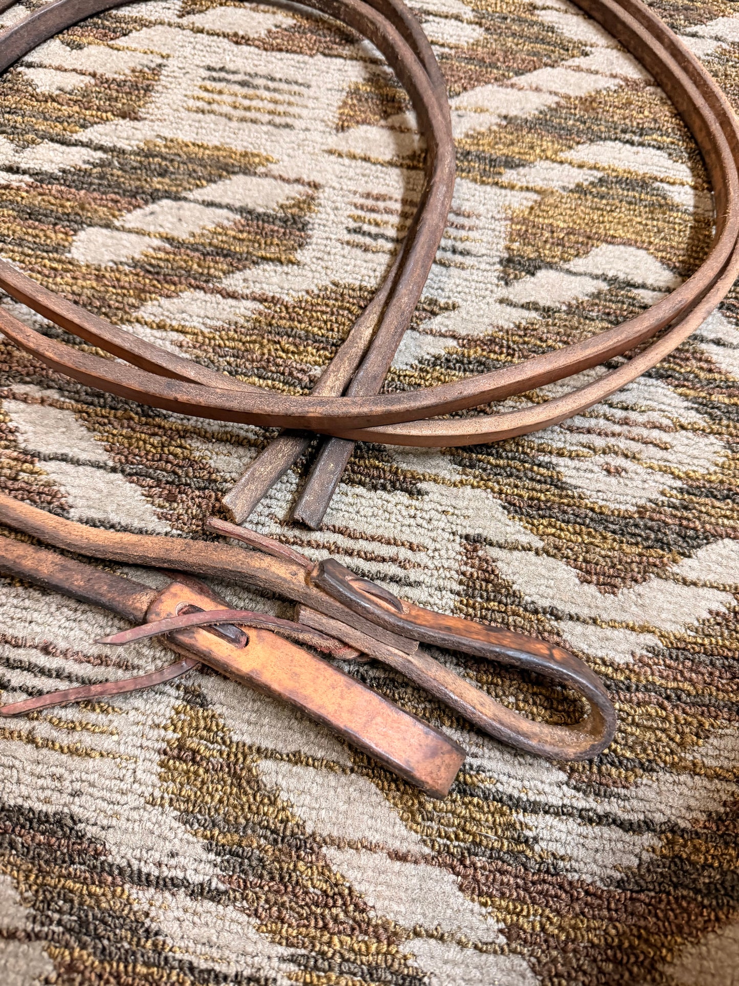 Weighted Leather Split Reins